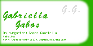 gabriella gabos business card